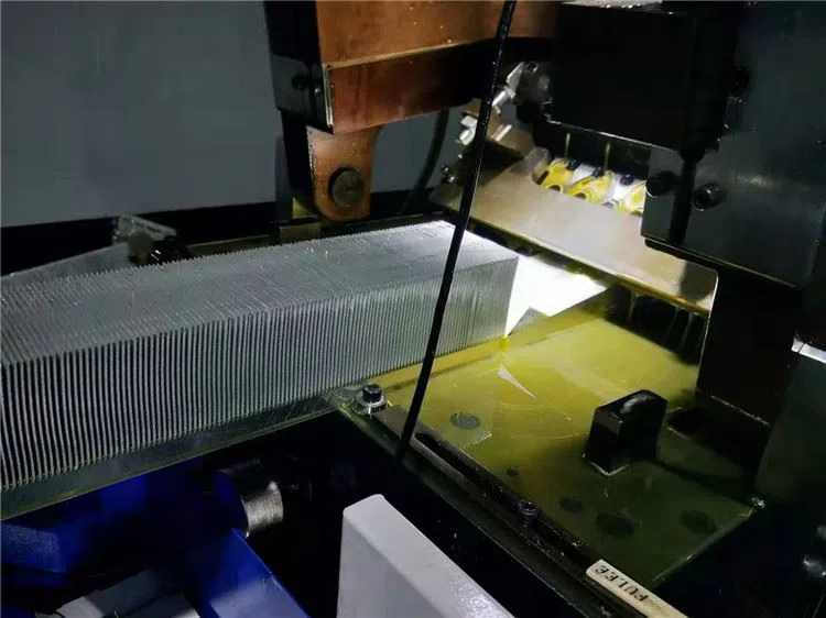 Skiving heatsink process