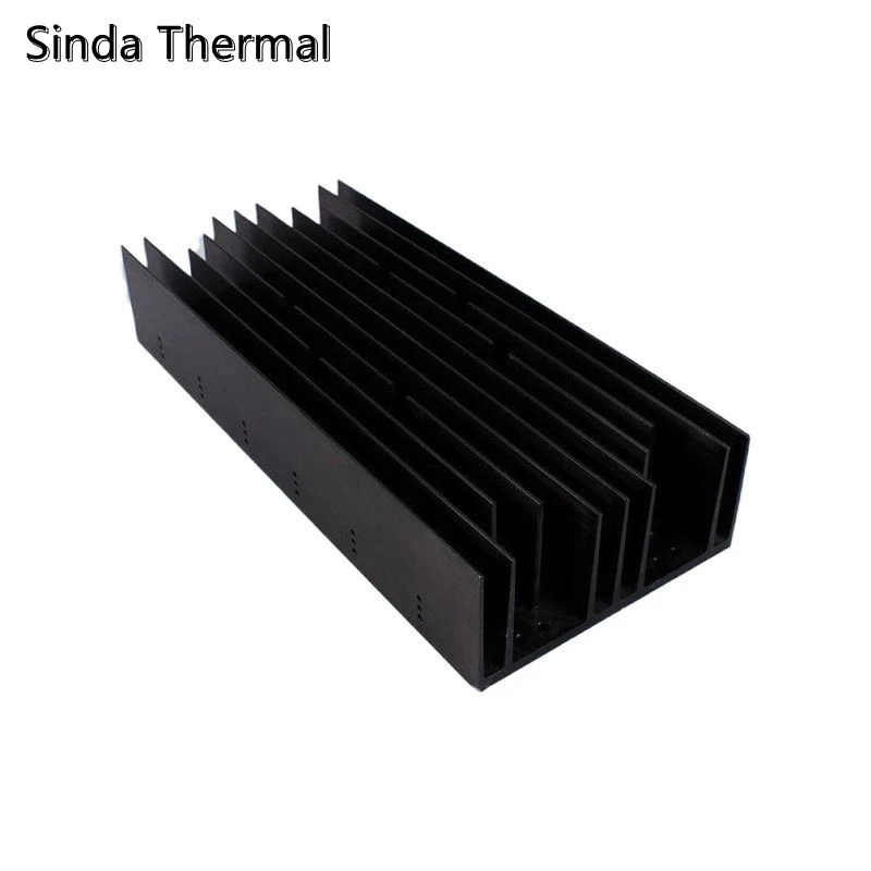 Black anodized aluminum heat sink extrusion