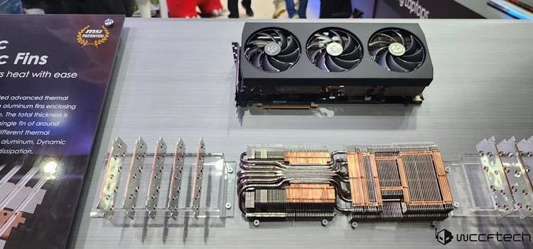 MSI graphics card cooling heatsink MSI graphics card cooling heatsink