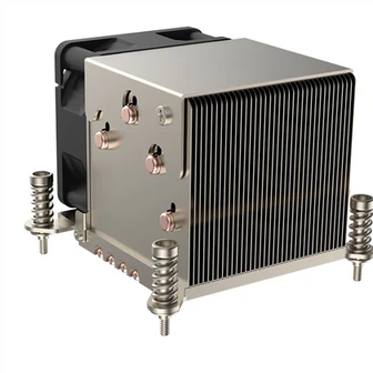 อลูมิเนียมซิป Fin Heat Pipe Server CPU Heat Sink